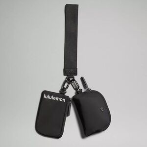 lululemon athletica Black Dual Pouch Key Holder